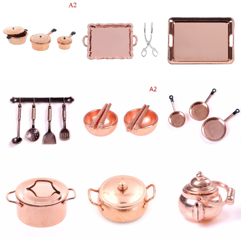 Kitchen Gadgets Gold - Skala 1:12 domek dla lalek miniaturowy
