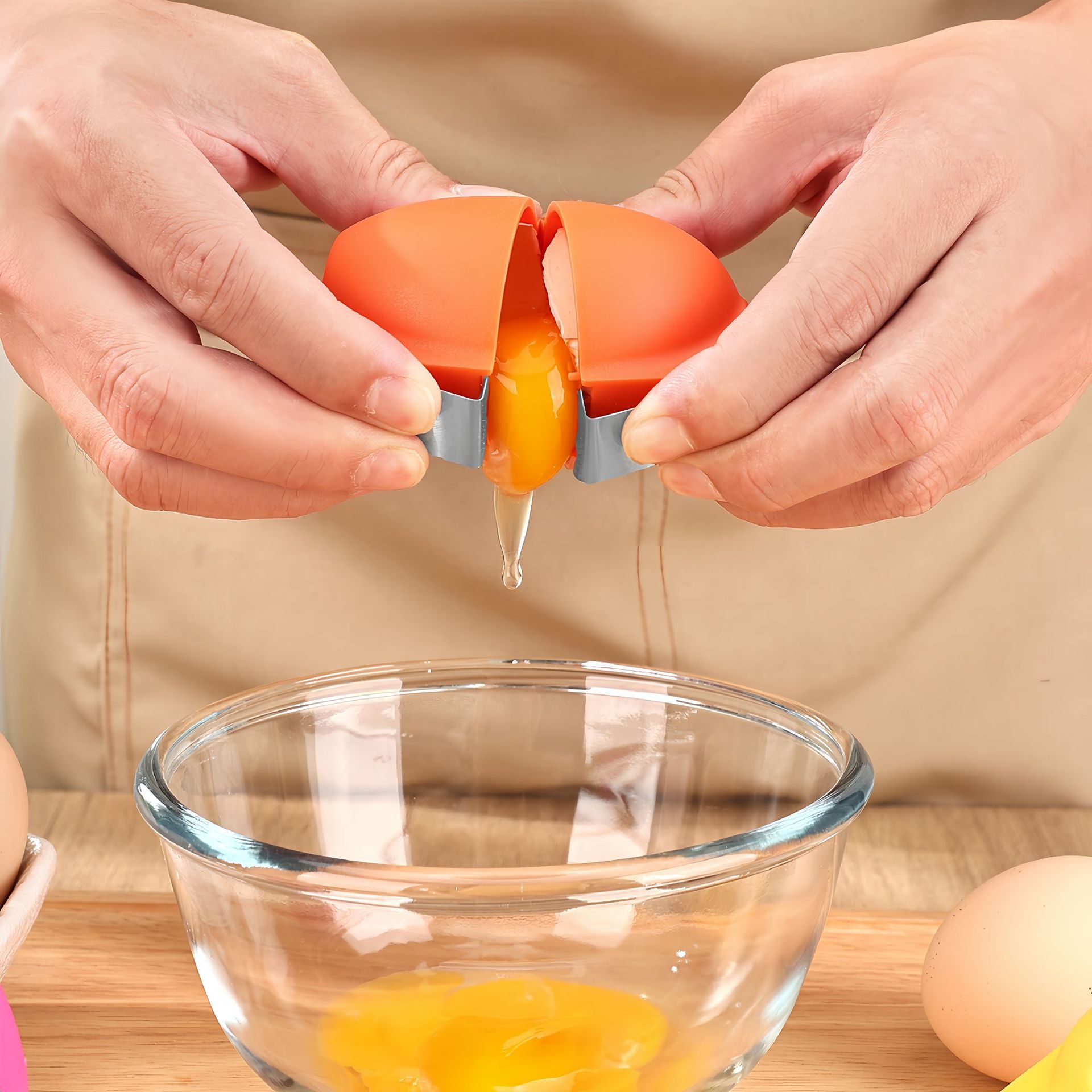 Egg Separator Tool - 1/3 SZT. Łatwy otwieracz do skorupek