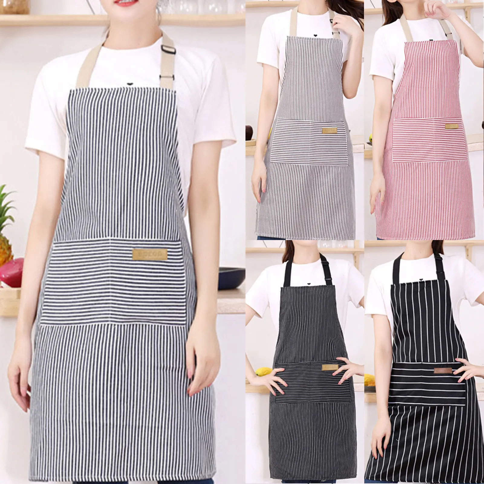 Kitchen Helper Gadgets - Paski Fartuch z Sznurkami dla Kobiet