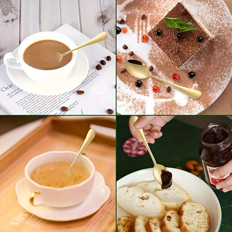 6/10/20 szt. Małe złote łyżecz – Kitchen Gadgets Gold recenzja i cena