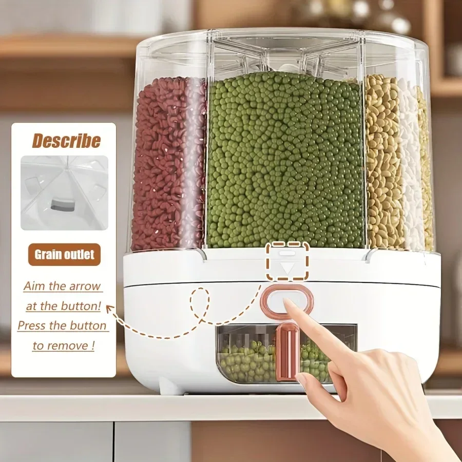 6-komorowy 360 °   Obrotowy, s – Kitchen Gadgets Organizer recenzja i cena