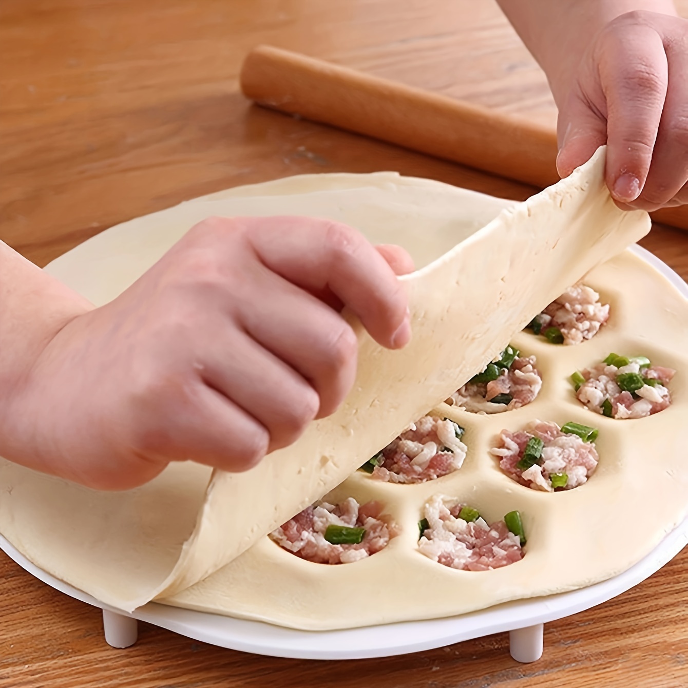 1 szt. - prosta chińska forma  – Kitchen Gadgets Dumpling Maker recenzja i cena