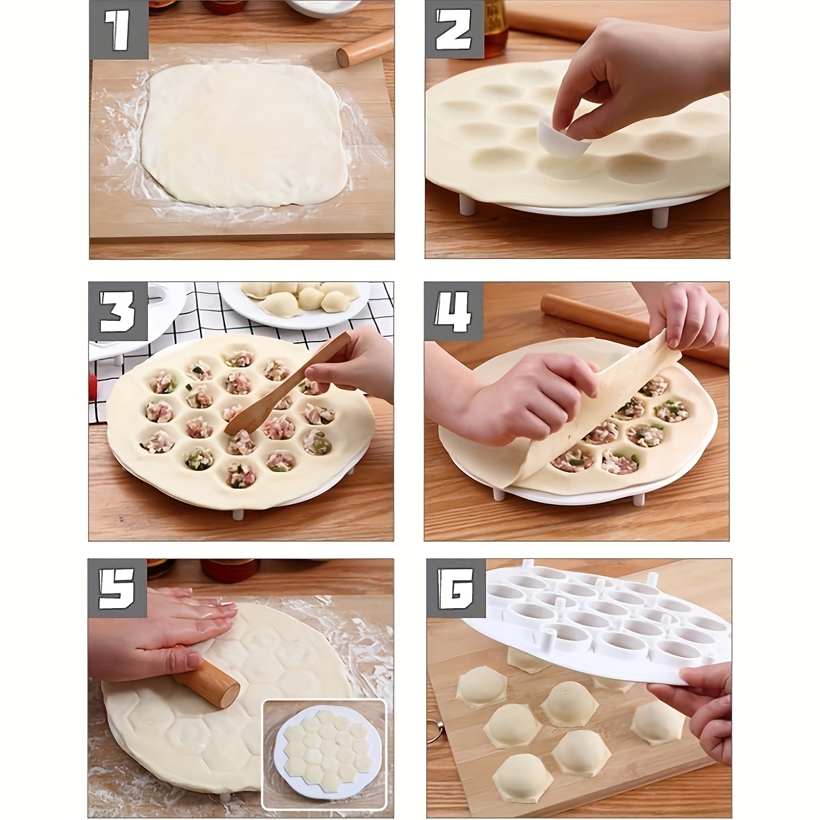 1 szt. - prosta chińska forma  – Kitchen Gadgets Dumpling Maker recenzja i cena