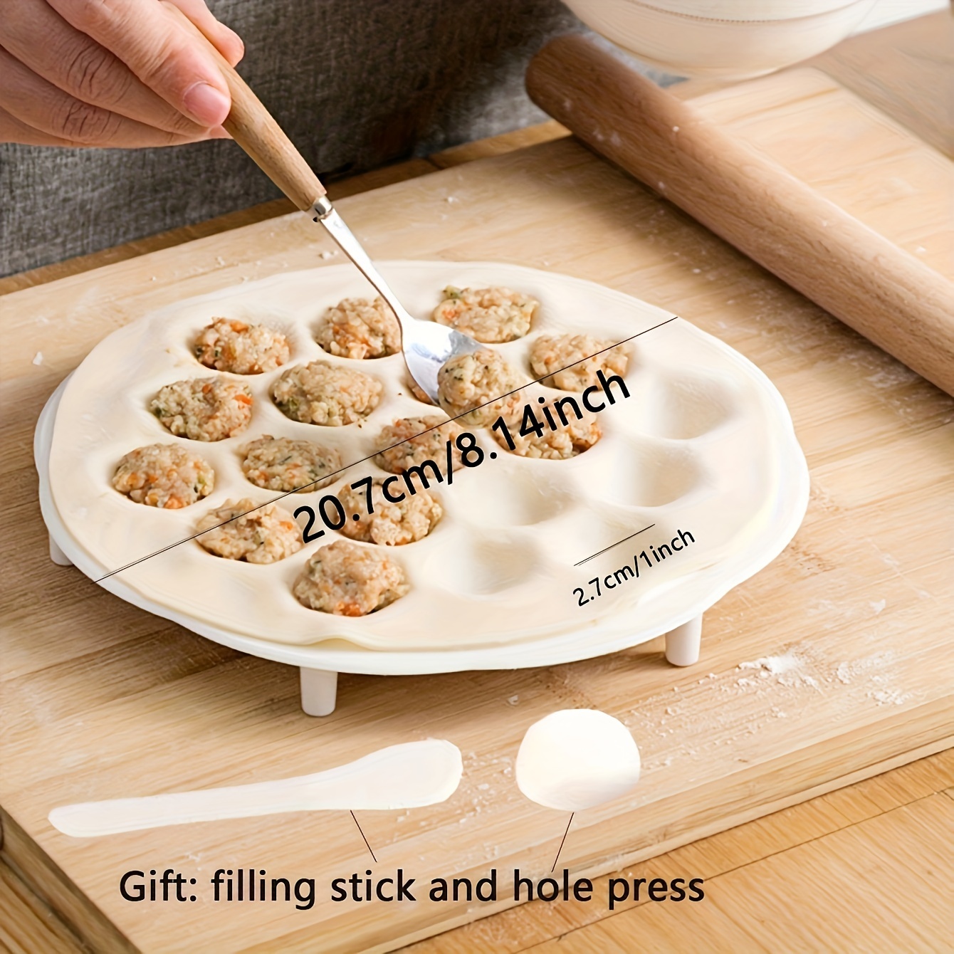 1 szt. - prosta chińska forma  – Kitchen Gadgets Dumpling Maker recenzja i cena