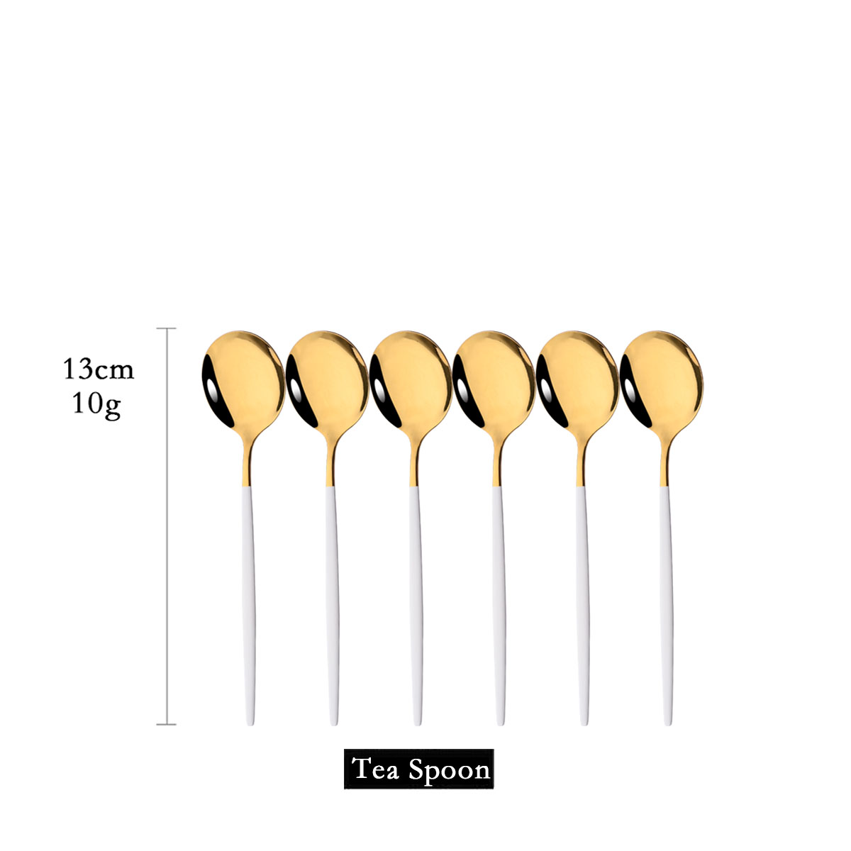 6Pcs Lustrzana łyżeczka do her – Kitchen Gadgets Gold recenzja i cena