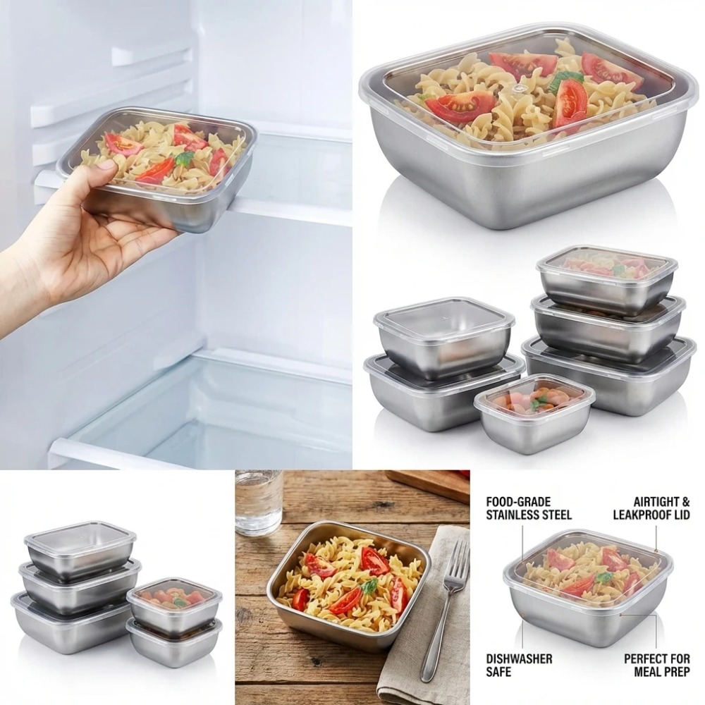 6 SZT. Pojemników na żywność z – Kitchen Gadgets Organizer recenzja i cena