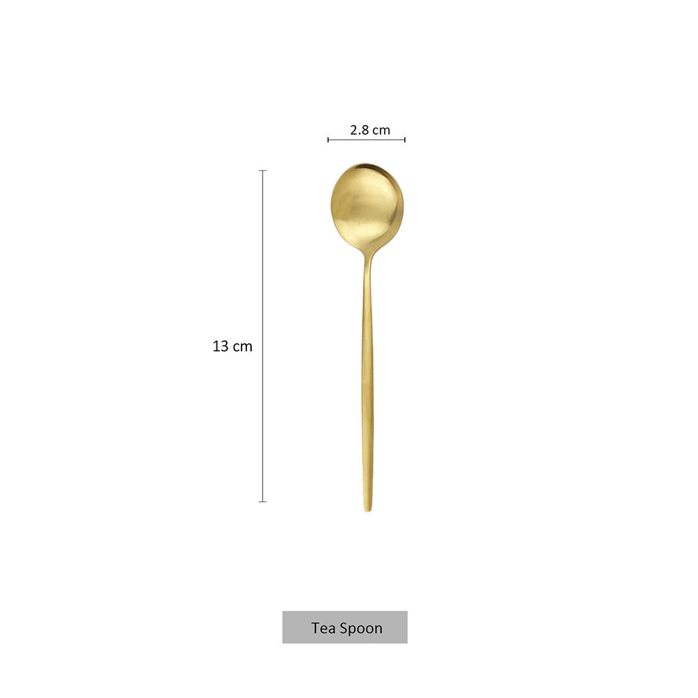 6 szt. matowych łyżek ze stali – Kitchen Gadgets Gold recenzja i cena
