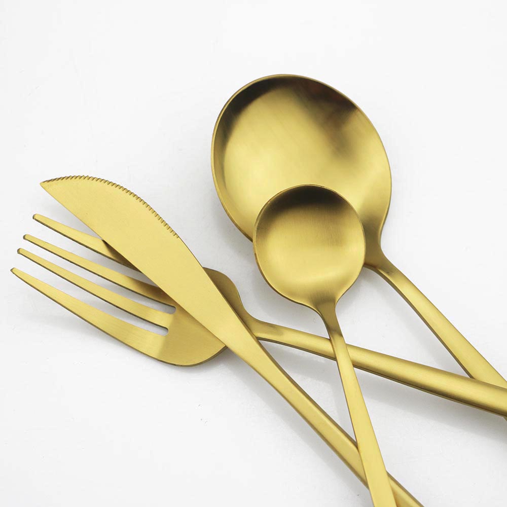 6 szt. matowych łyżek ze stali – Kitchen Gadgets Gold recenzja i cena