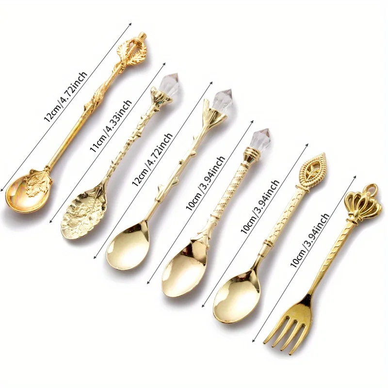 6szt Vintage Łyżki Widelec Kró – Kitchen Gadgets Gold recenzja i cena